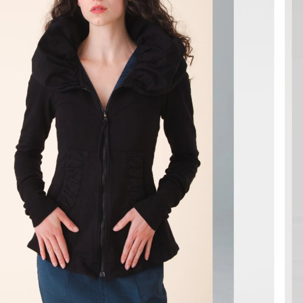 Prairie Underground Short Cloak Hoodie Black S‎